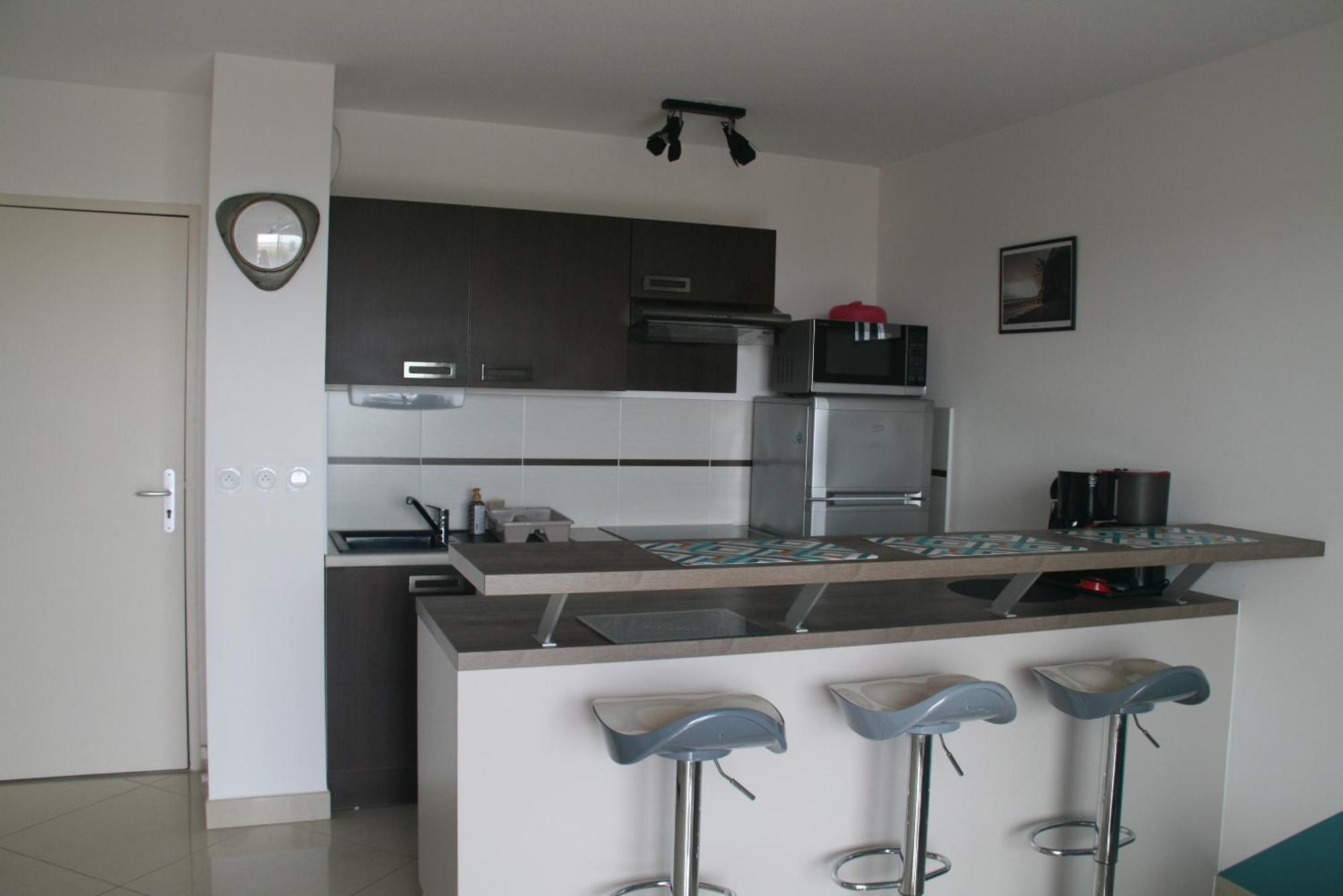 T2 Moderne Avec Terrasse A 100M De La Plage Et Parking Securise 4 Pers Maxi Saint-Pierre-la-Mer  Buitenkant foto